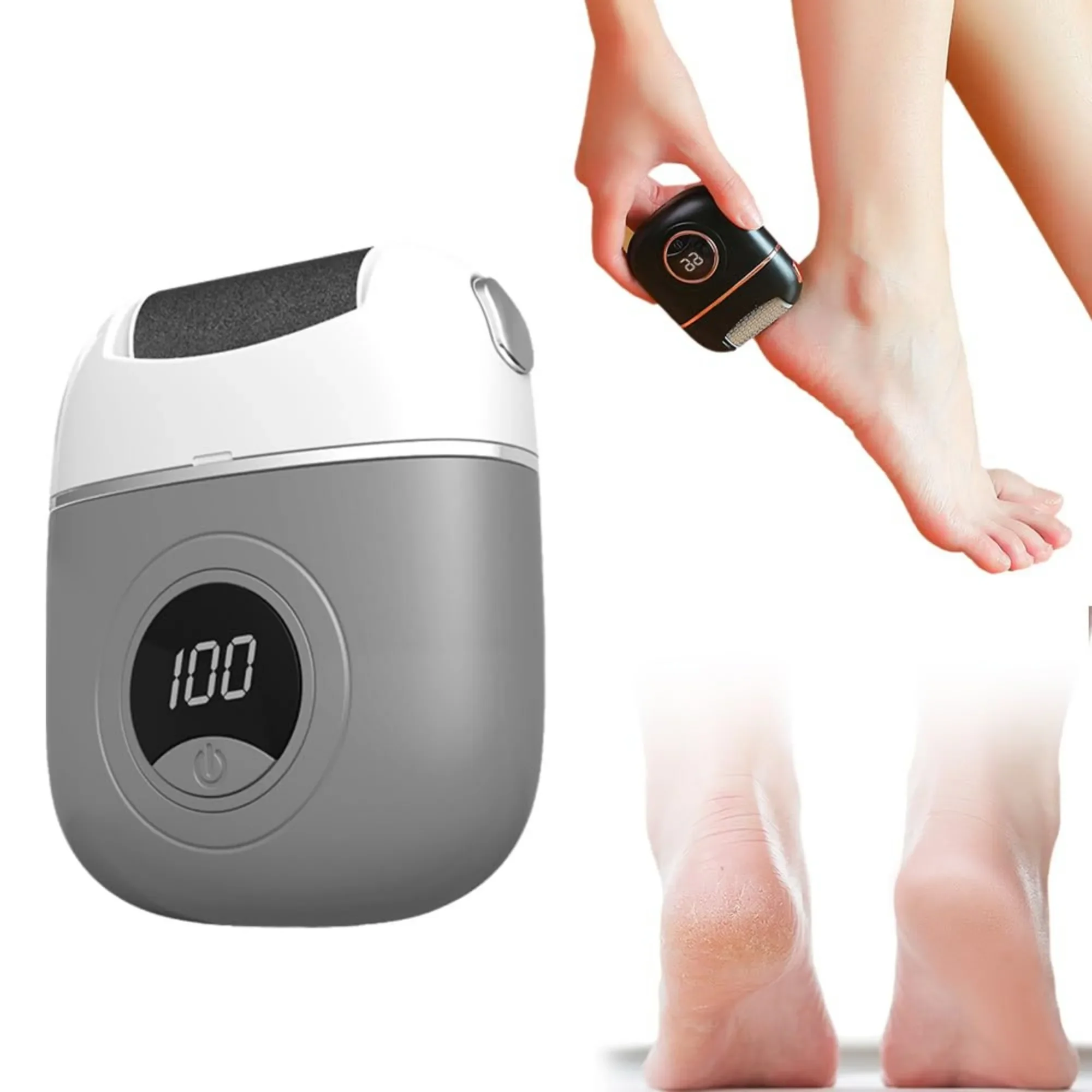 

Electric Foot Polisher Callus Remover, USB Rechargeable Foot File 2-Speed Grinder for Dry Skin & Heels, 2025 Upgrade Serum Corn