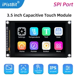 3.5 인치 SPI TFT LCD 스크린, 다채로운 IPS 정전식 터치 디스플레이 모듈, ST7796 320*480 IPS, Esp32 및 Arduino