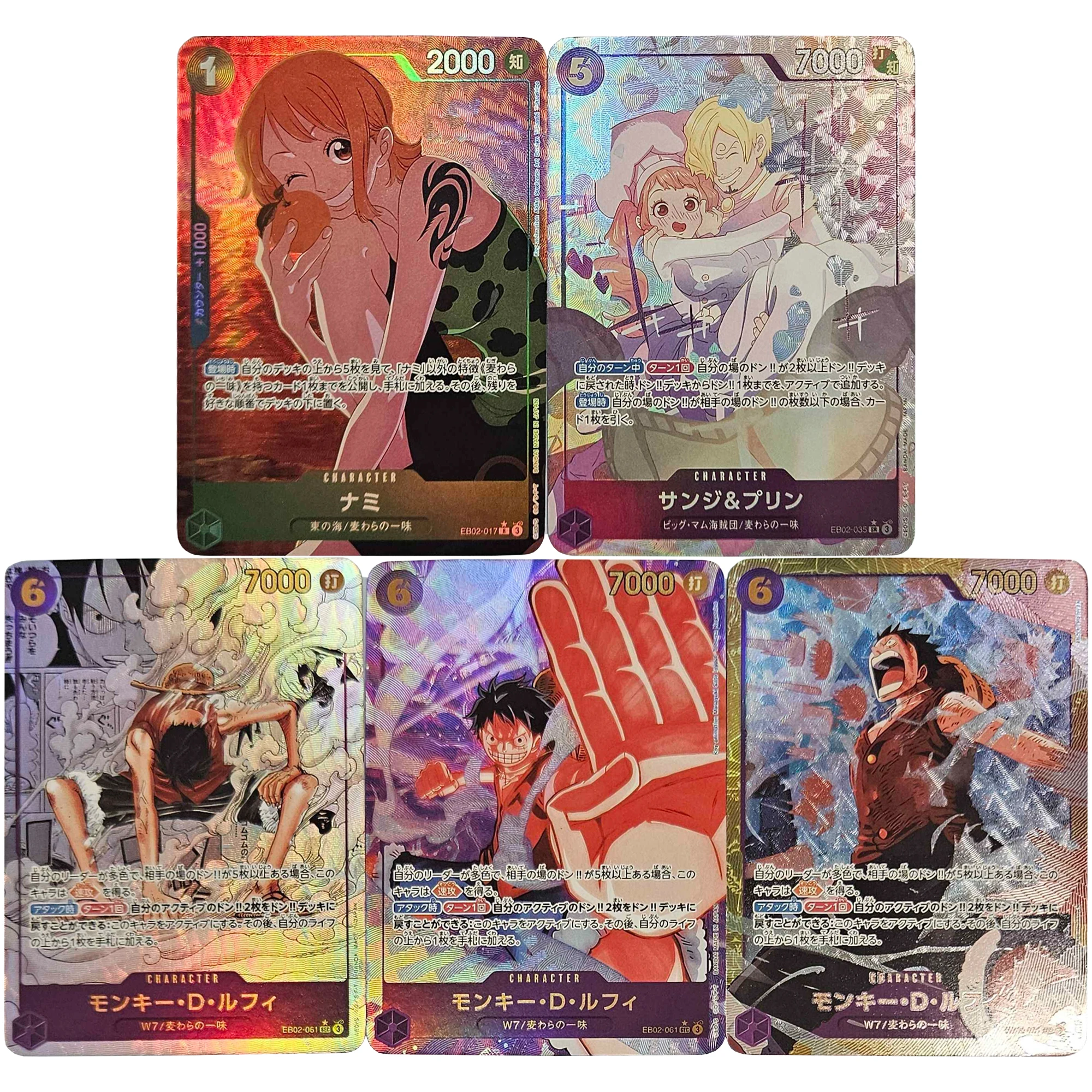 

5 шт./компл. ONE PIECE Luffy Nami OPCG EB02 флэш-карта Hancock Reiju Uta Hancock самодельная классическая коллекционная карта аниме подарочная игрушка