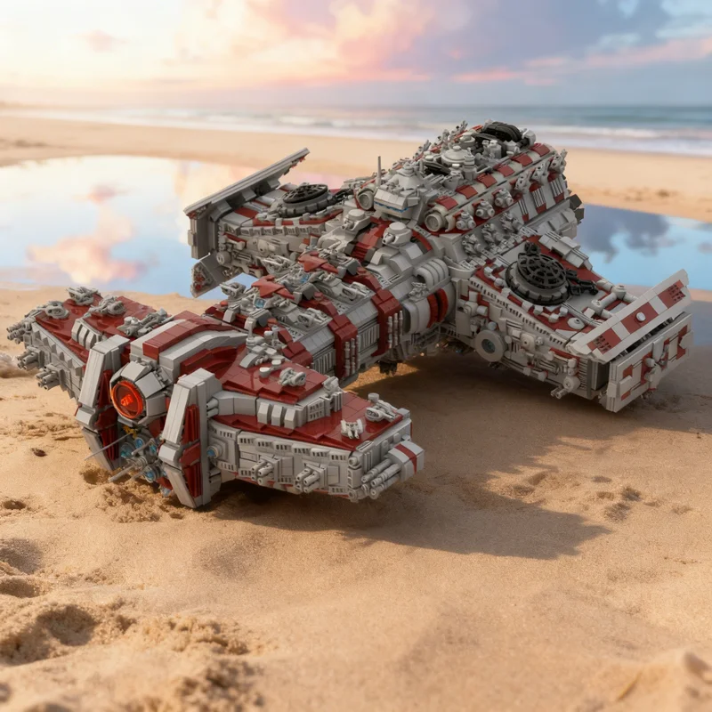 

Конструктор MOC Battlecruiser (11262 детали) по мотивам Starcraft: космическая модель, креативный подарок, коллекционный декор, премиум-класс для детей