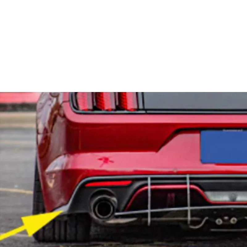 Real Carbon Bumper Rear Diffuser Winglets for Ford Mustang Competing 18-22 Rear Extensions Car Accessories