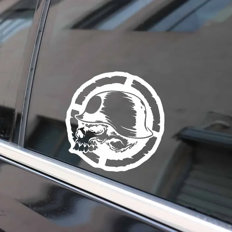Lovely Skull Car Stickers Motorcycle Reflective Vinyl Decals To Cover Scratches Sunscreen Waterproof.