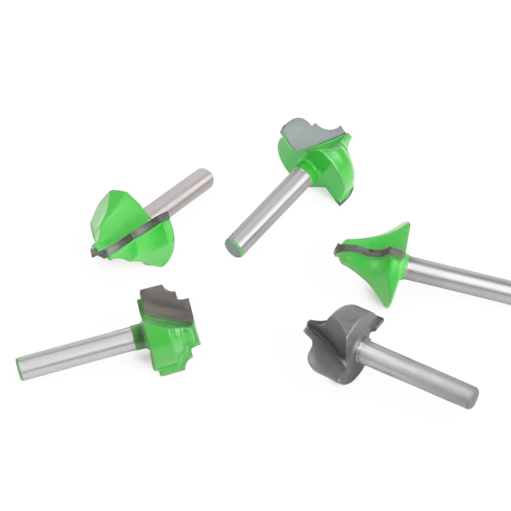 1PC 6MM Shank Milling Cutter Wood Carving Open End Carving Lace Knife Bit 3D Woodworking Insert Carbide CNC Router Bit