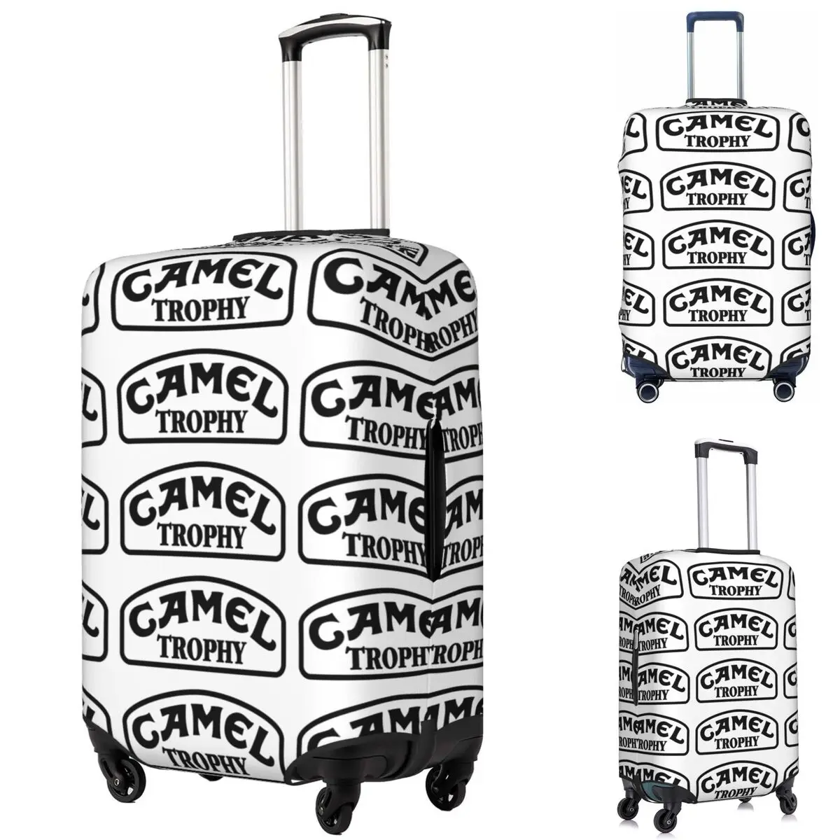 

Camel Trophy Black Suitcase Cover Protection Elastic Travel Luggage Protector Covers for 18-32 Inch