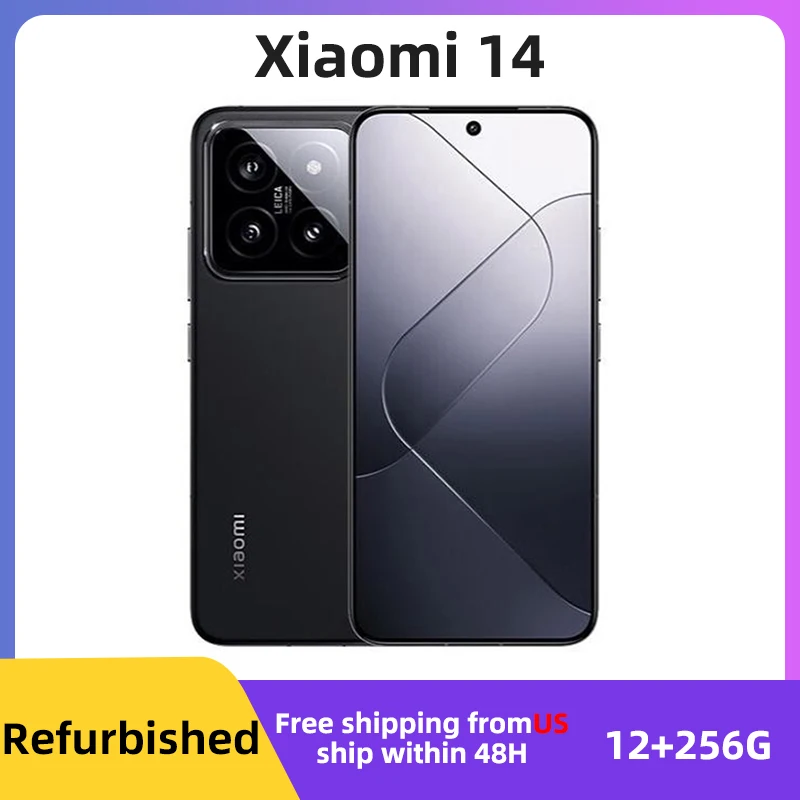 

Xiaomi 14 5G Unlocked Smartphone 12GB RAM 256GB ROM Android Black Refurbished Excellent Condition Fully Functional