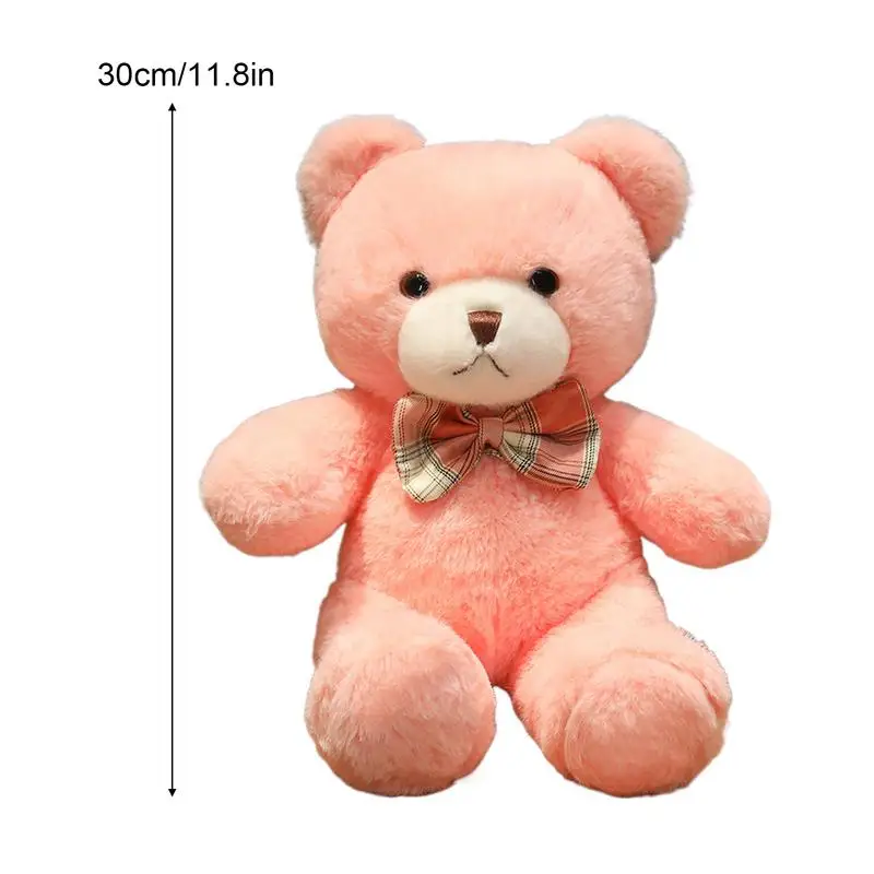 Ours en peluche de dessin animé pour enfants, animal en peluche, oreiller en peluche doux, jouet pour garçons et filles, décor de chambre, 12 po