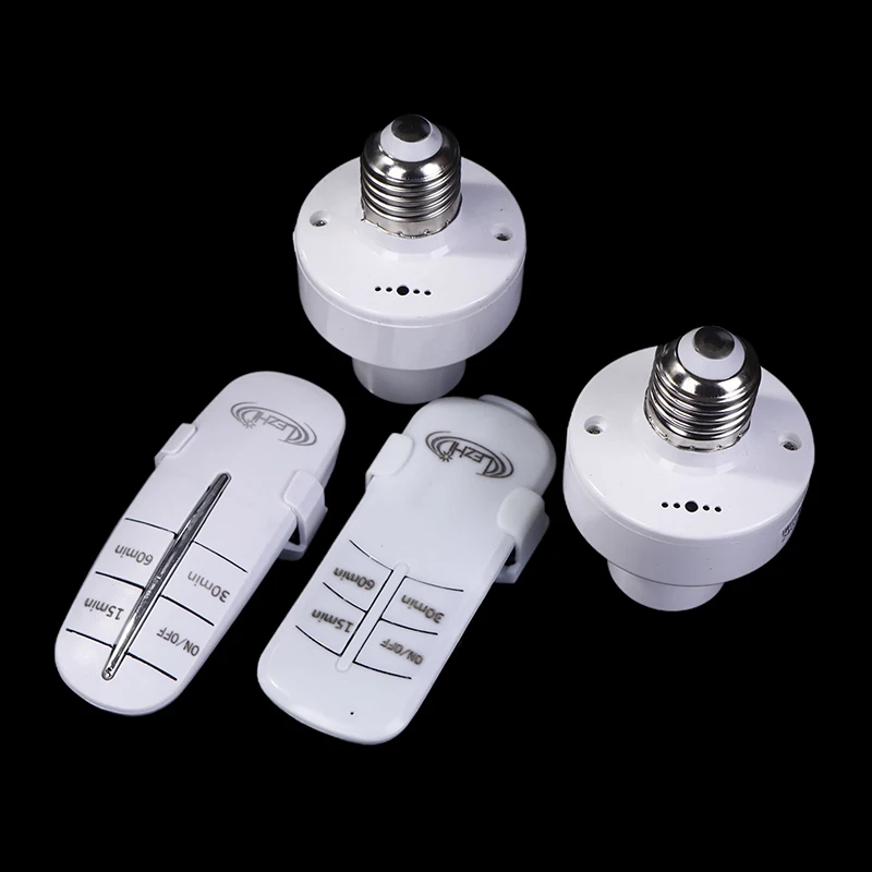 Wireless Remote Control E27 Light Socket Lamp Holder 20M Range For LED Bulbs Lamp Socket Wireless Light Switch Kit AC180-250V