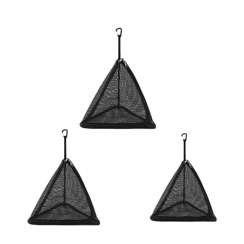 

Durability Triangular Hanging Meshes Triangles Picnics Tableware Drying Net