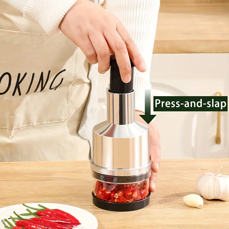 Stainless Steel Garlic Press 3