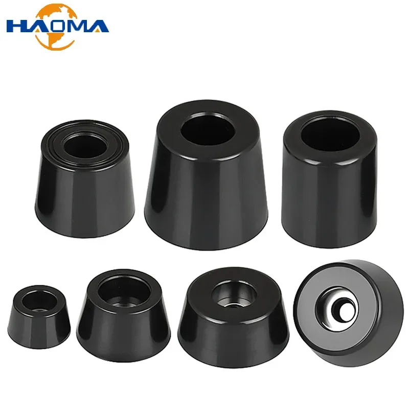 Black Foot Pad Rubber Tips Table Box Speaker Furniture Leg Shock Stand Absorber Non-slip With Gasket