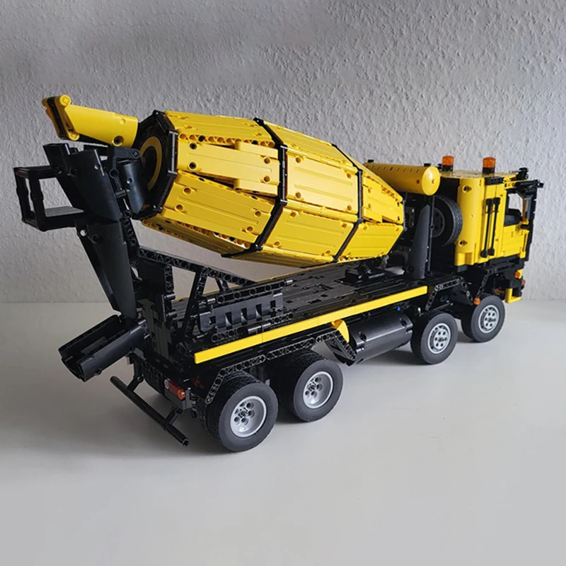 MOC-décennie s de construction de camion de centre commercial en béton pour enfants, modèle de voiture d'ingénierie, jouets de briques, cadeaux de collection, véhicules de ville et de route, technologie