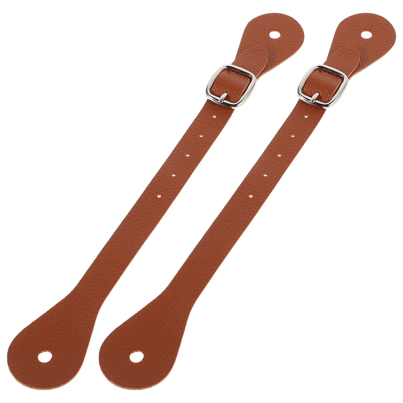 Adjustable PU Equestrian Spur Straps for Horse Riding Training – 2 Pieces Outdoor Riding Gear