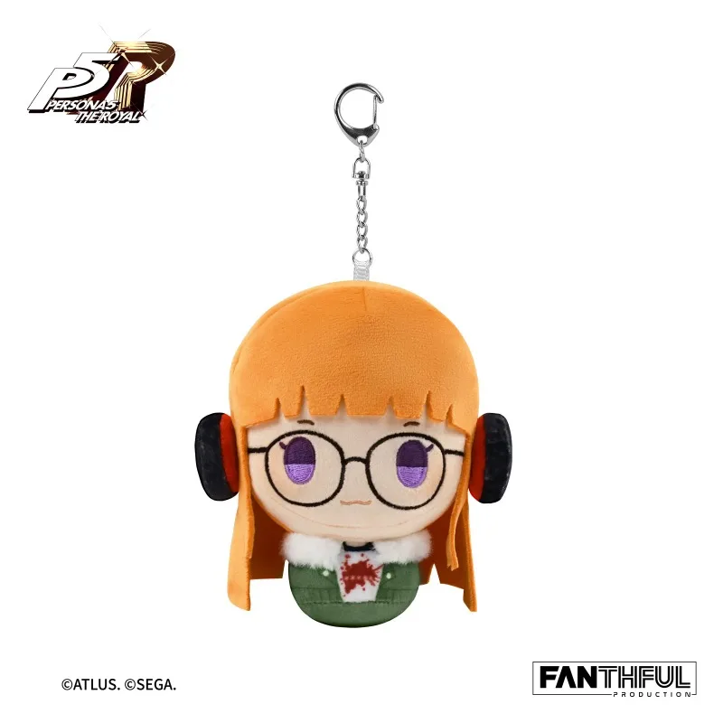 Original FANTHFUL Persona 5 Royal Joker Fuzzy Doll Keychain Anime Peripheral Ornament Collectible Toy Model Set Girl Boys Gift