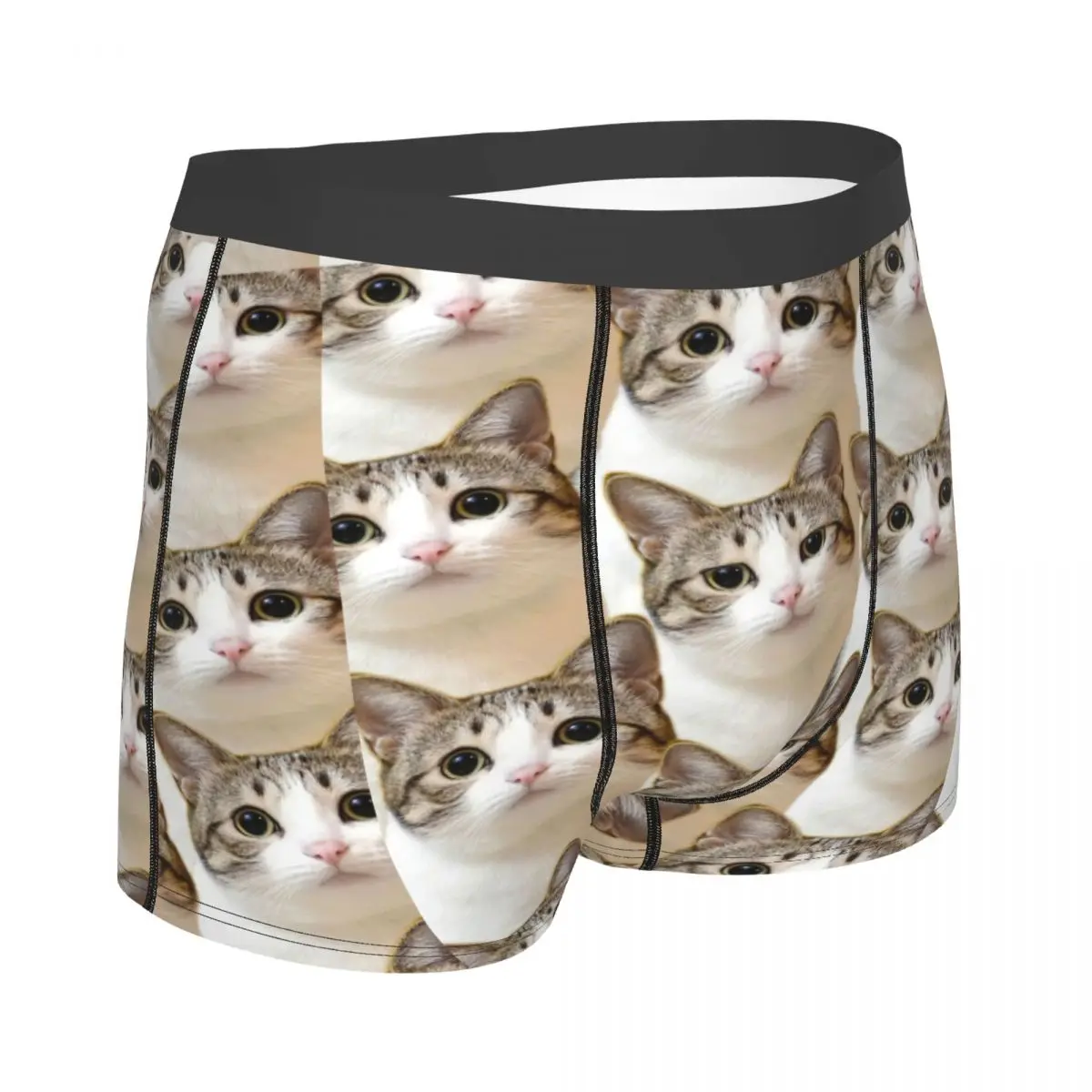 Cute Cats 3D Print Men Funny Cat Underwear Cute Kitty Hot Boxer Shorts Panties Male Soft Underpants Boxers Pack Print Polyester