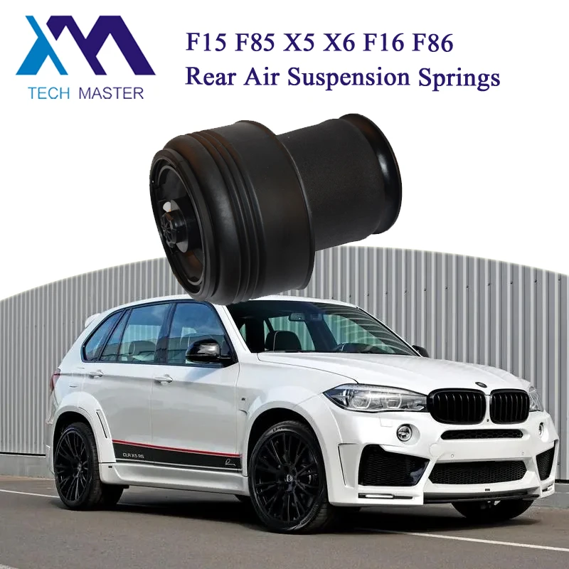 Tech Master F15 F85 X5 X6 F16 Rear Air Suspension Spring Bags 2013-2017 12 Months Warranty 37126795013 Air Suspension Struts