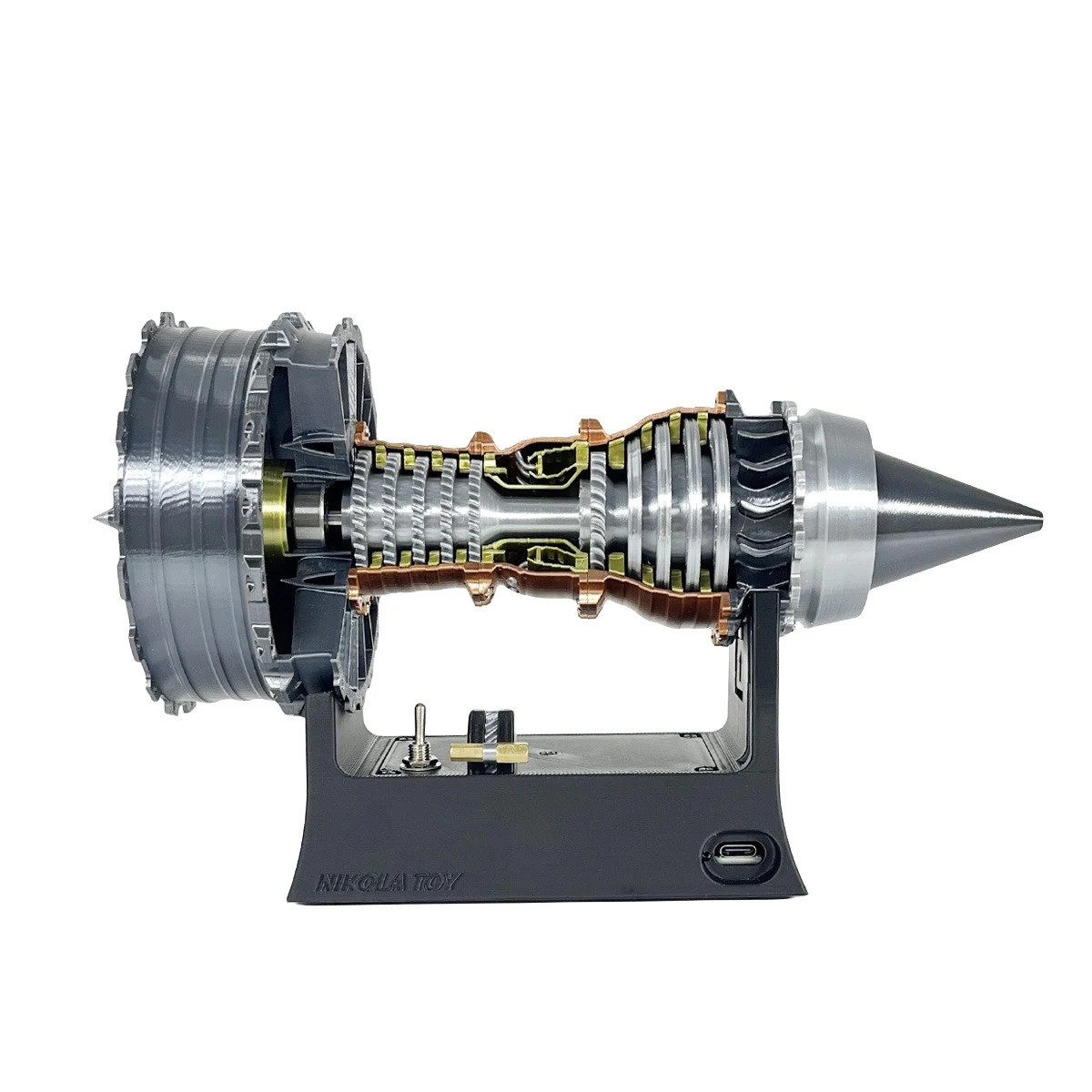 Flaggschiff 25cm kleine Rollo Turbofan Motor Modell Motor Aero Motor Geschenks ammlung