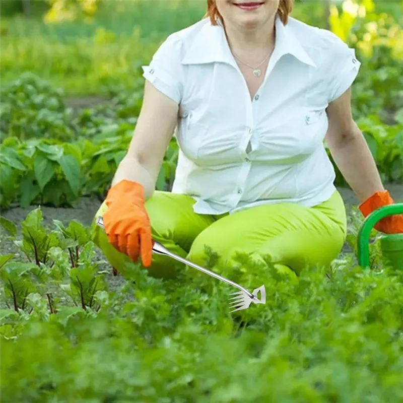 

FAAJ-Manual Weeding Tool 5 Teeths Hand Weeder Puller Uprooting Weeder Tool Weeding Artifact Weeding Puller Weeder Tool