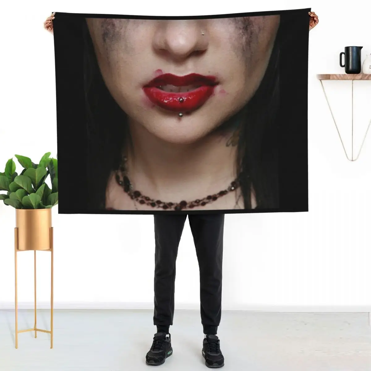 Escape the Fate dying is your latest fashion Throw Blanket Hairy for sofa anime Nap halloween Furry Blankets