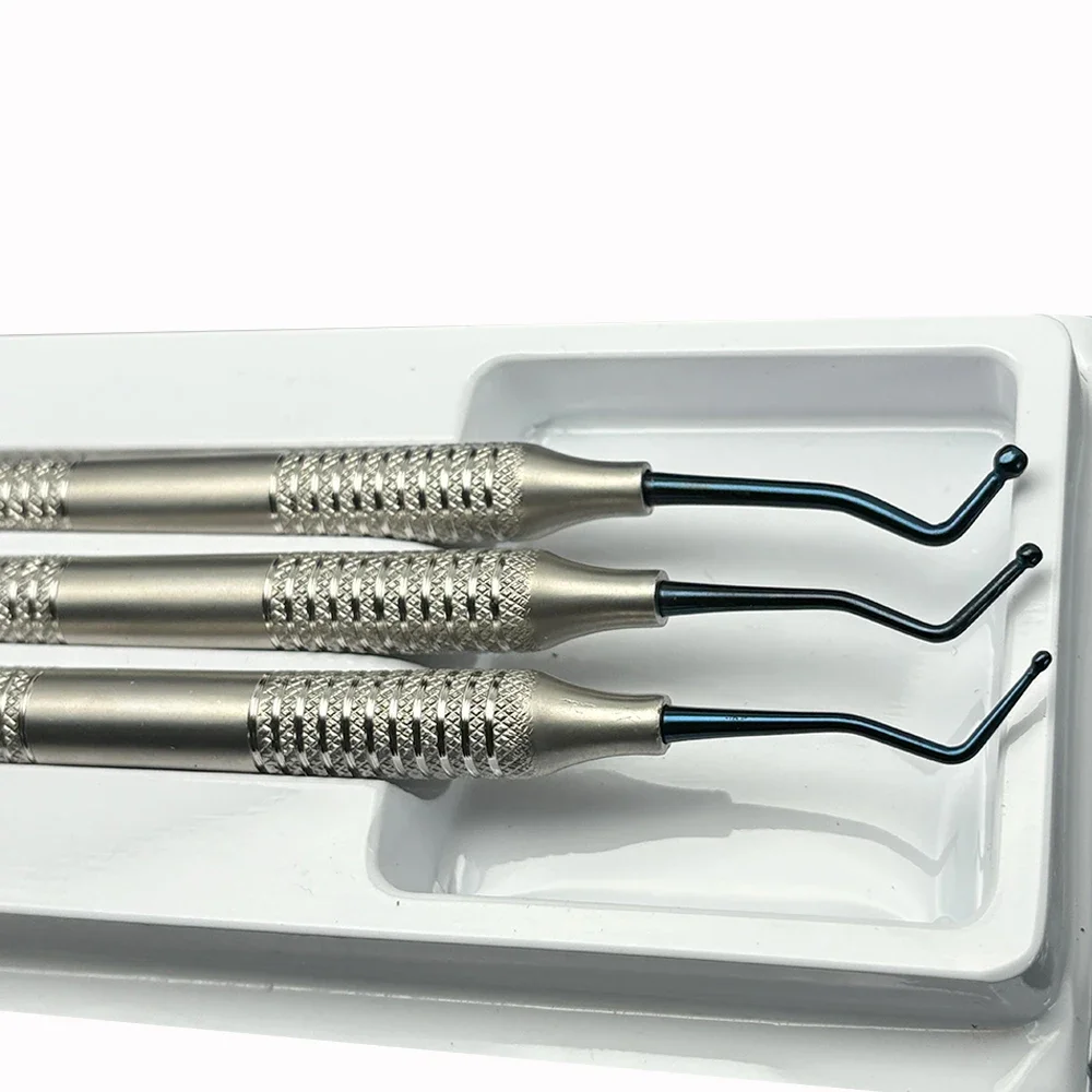 3Piece Dental Composite Resin Filling Spatulas Set Lightweight Non-Stick Coating for Dentists Teeth Repair and Filling Kit view 6
