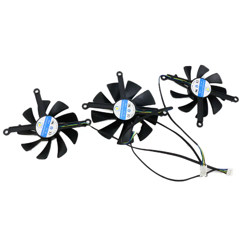 NEW 85MM 95MM 4PIN CF1010U12S RX 5700 XT Thicc III GPU Fan，For XFX RX 5600 XT 5700 XT 5700 THICC III Graphics card cooling fan