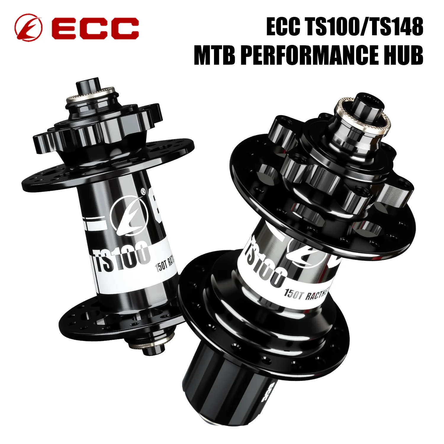 Buje de Bicicleta ECC 150T Boost 15x110 / 12x148 4 Rodamientos Alto Enganche Sonido Fuerte Maza MTB Bicicleta Compatible Shimano HG MS XD TS148 TS100 Accesorios para Bicicleta de Descenso