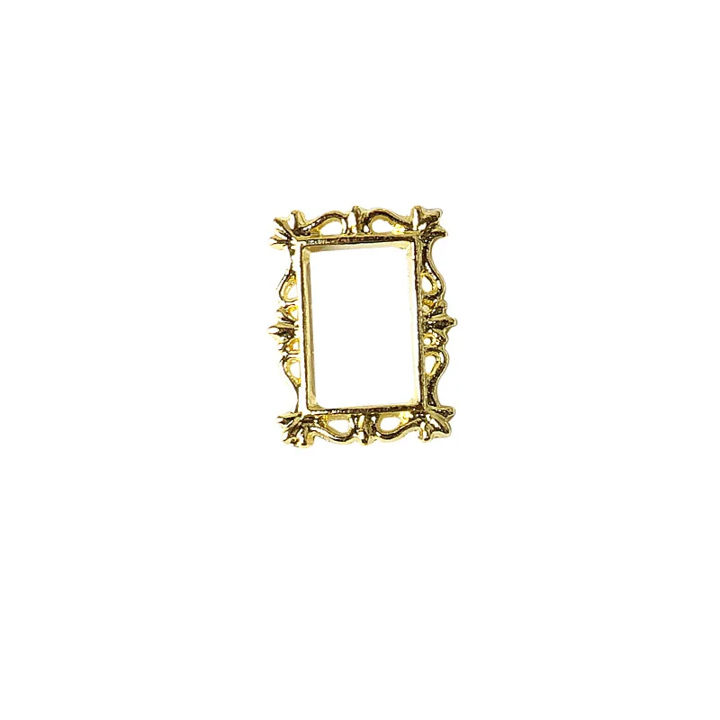 10pcs/Bag Alloy Vintage Frame Jewelry Nail Enhancement Retro Style Nail Charms Supplies Diy Long Nail Phone Case Computer Decor