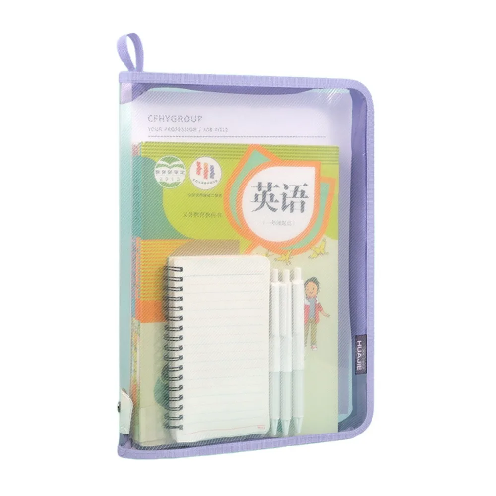 

Новые 180-градусные папки с большим отверстием, портативная прозрачная студенческая сумка для книг, водонепроницаемые утолщенные сумки для файлов