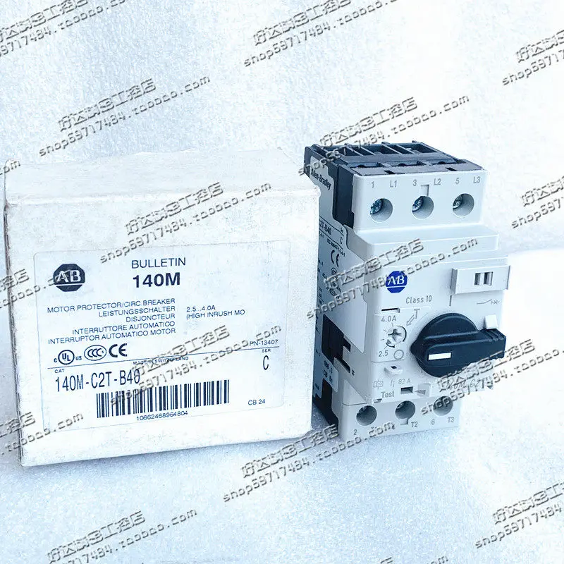 Original AB Rockwell Motor Protection Circuit Breaker 140M-C2T-B10/B25/B40/B63/C10