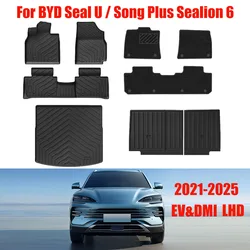 Car Floor Mats For BYD Song Plus DMI/EV 2022 2023 2024 2025 TPE, Waterproof Non-slip Fully Surrounded Special Foot Pad For BYD