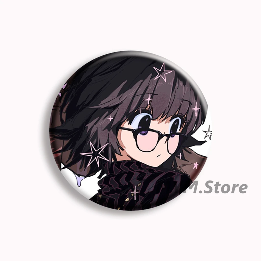 Shizuku Murasaki Anime Soft Button Pin Hunter Cartoon Character Fanart Brooch Badge Bag Decor Fans Collect Friends Gifts