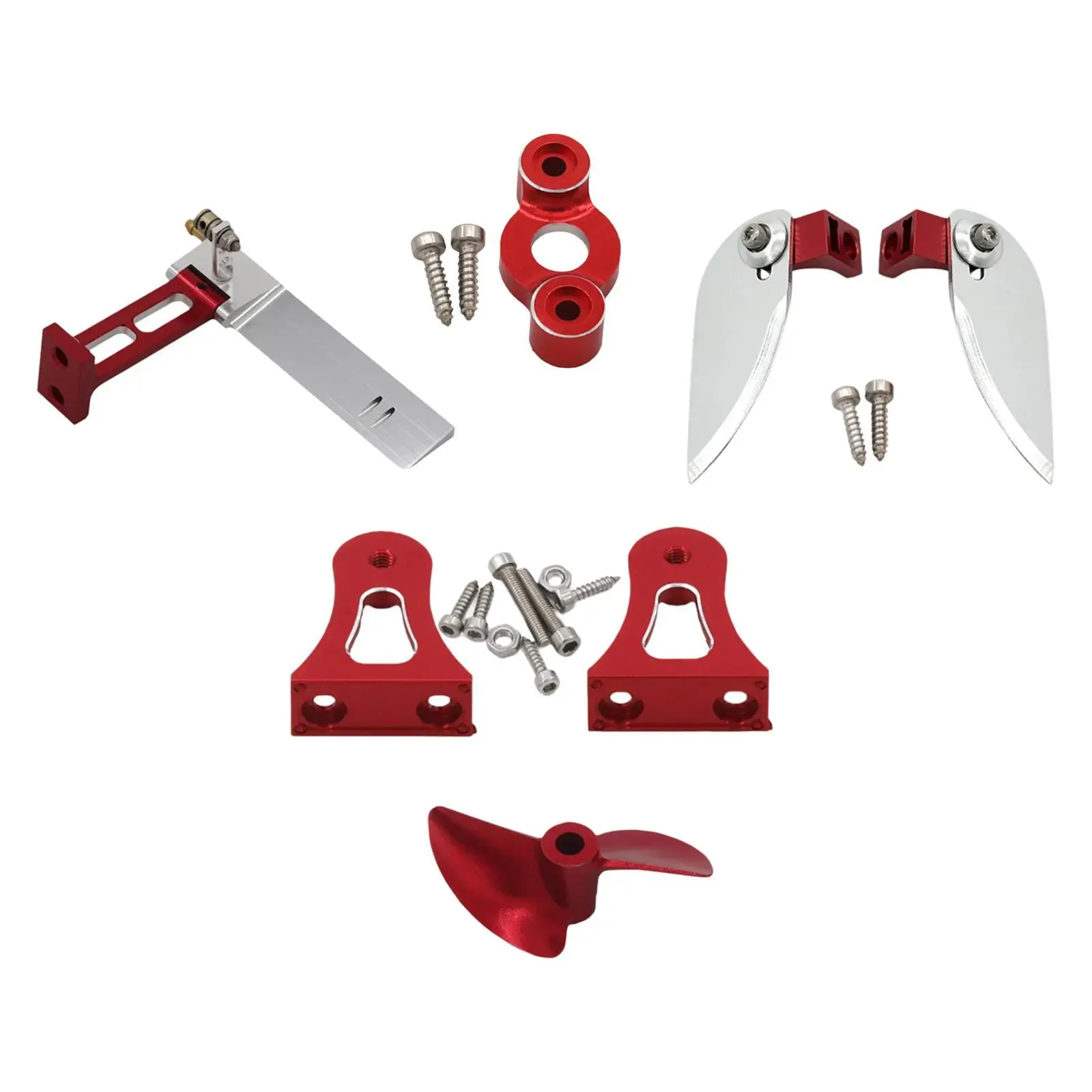 RC Speedboat Modification High Strength Easy Installation Replacement Lightweight RC Boat Parts Rudder Kit Udi903 Upgrade Part
