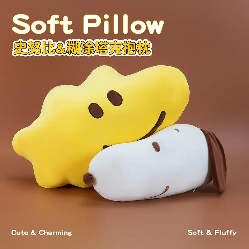 Flat Snoopy Woodstock Plush Cushion Multifunctional Sofa Bay Window Headboard Pillow Lovely Household Ornament Birthday Present