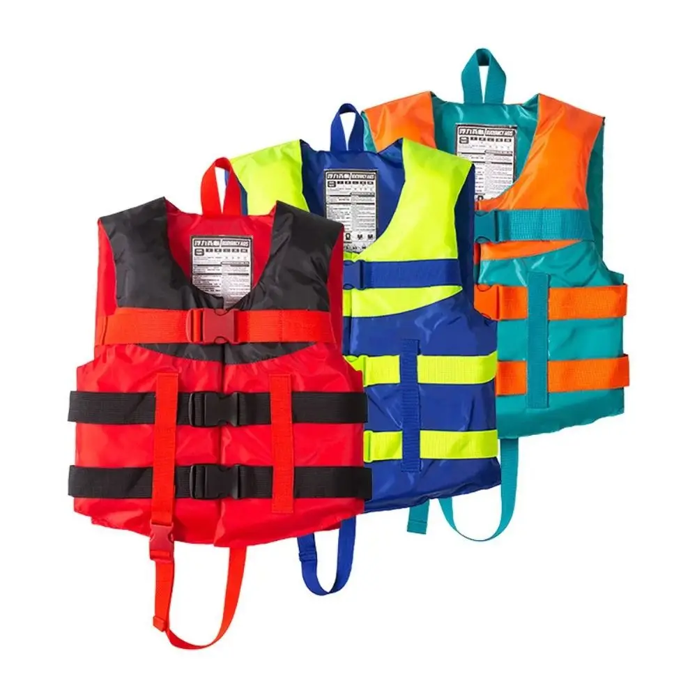 

Профессиональный нейлоновый ткань Оксфорд, спасательный жилет для плавания, полиэстер, красный спасательный жилет, обновленный защитный жилет для водных видов спорта