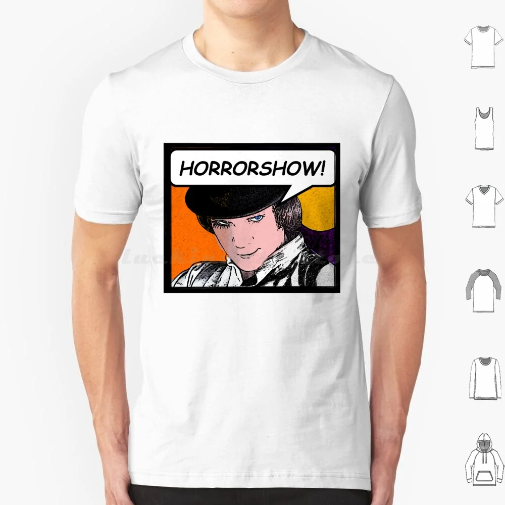 Horrorshow! T Shirt Big Size 100% Cotton Alex Delarge Clockwork Orange Kubrick A Clockwork Orange Stanley Kubrick Orange Retro