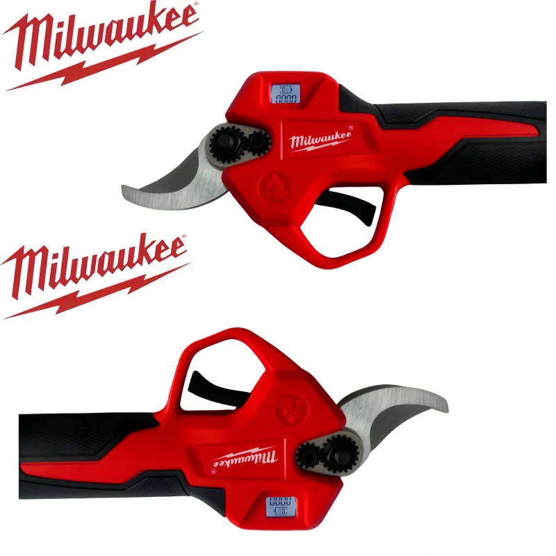 M18 Milwaukee Brushless Cordless Electric Pruning Shears Digital Display Fruit Tree Branch Cutter Garden Orchard Pruning Tool