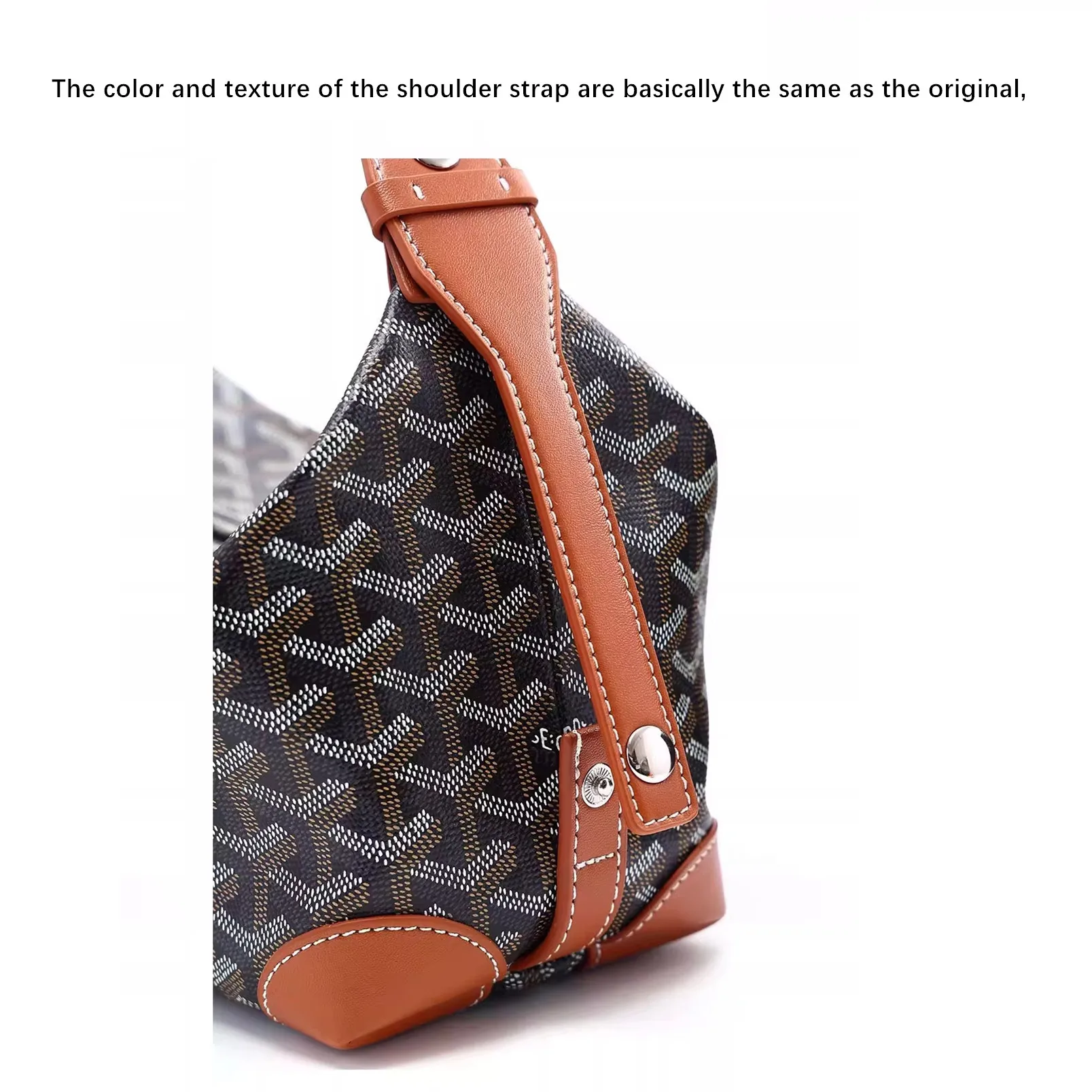 Crossbody Shoulder Strap for Goyard Bowling 25 Toiletry Bag,Extended Handle Strap, Women Handbag Modification Replacement Access view 5