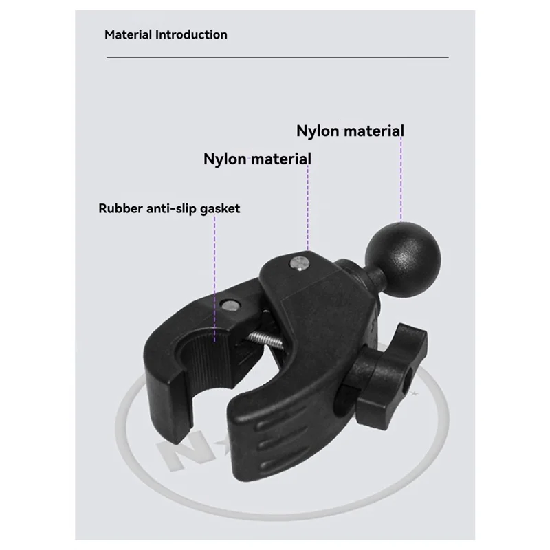 BNVN-Ballhead سوبر حامل مشابك Ballhead سوبر حامل مشابك 1.5 بوصة صناعة السيارات السكك الحديدية قضبان 27-55 مللي متر أنبوب أحجام Gopro