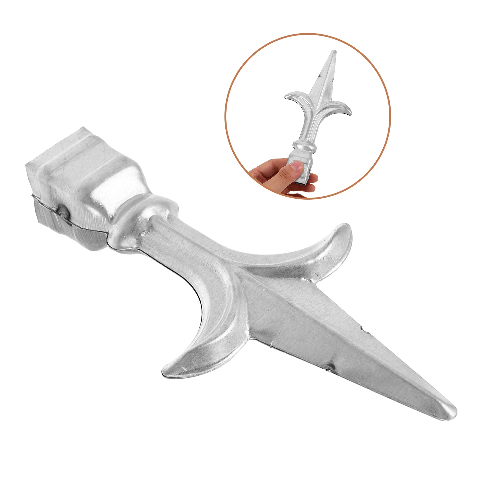 

Iron Fence Finials Decorative Post Caps Galvanized Tips for Yard Garden Patio Mailbox Anti Climb Security Enhance Outdoor Space