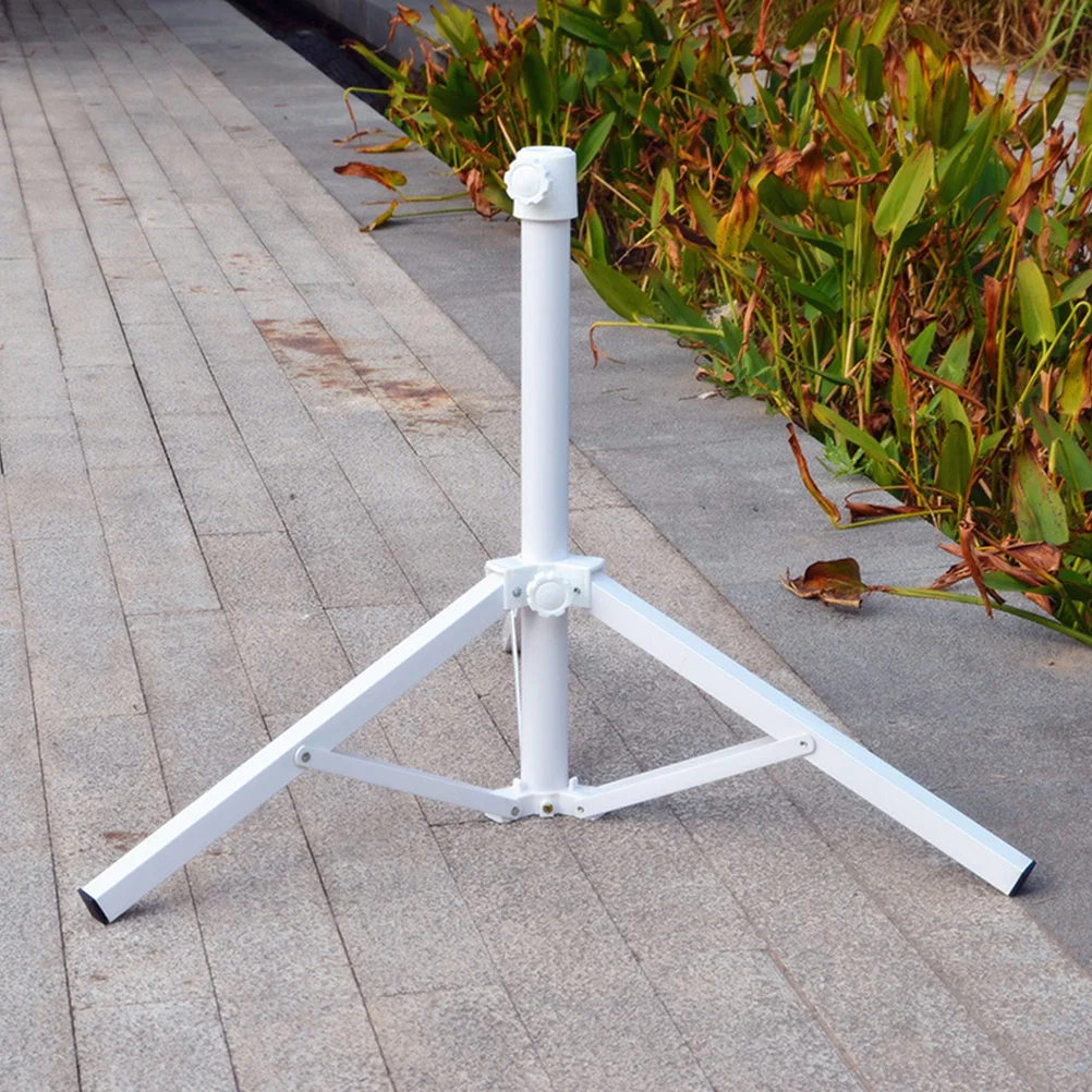 Outdoor Umbrella Stand Picnic Tables for Outdoors Yard Parasol Mini Beach Rack Sunshade Iron Support