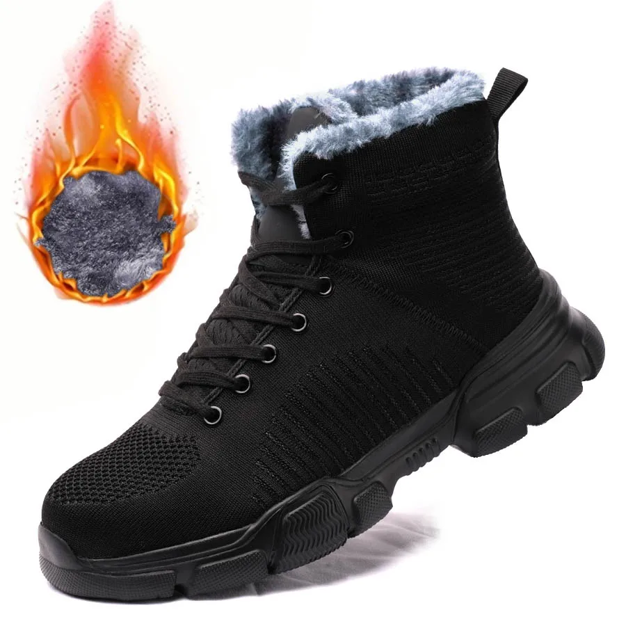 

Зимняя защитная обувь, мужские модные легкие дышащие рабочие ботинки, неразрушимая рабочая обувь, мужские кроссовки со стальной кепкой, мужские кроссовки с защитой от проколов