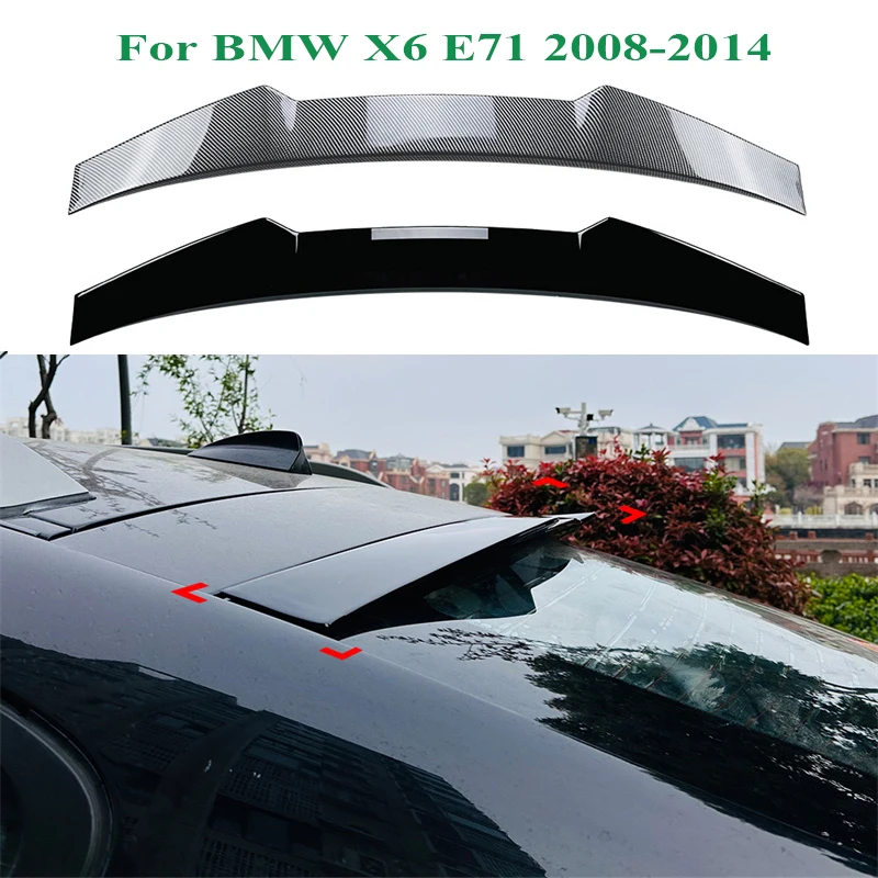 

Rear Trunk top Spoiler Wing ABS For BMW X6 E71 2008-2014 Tail Trunk Lip Body Kit Tuning Tail Tailgate Splitter Lip Spoilers