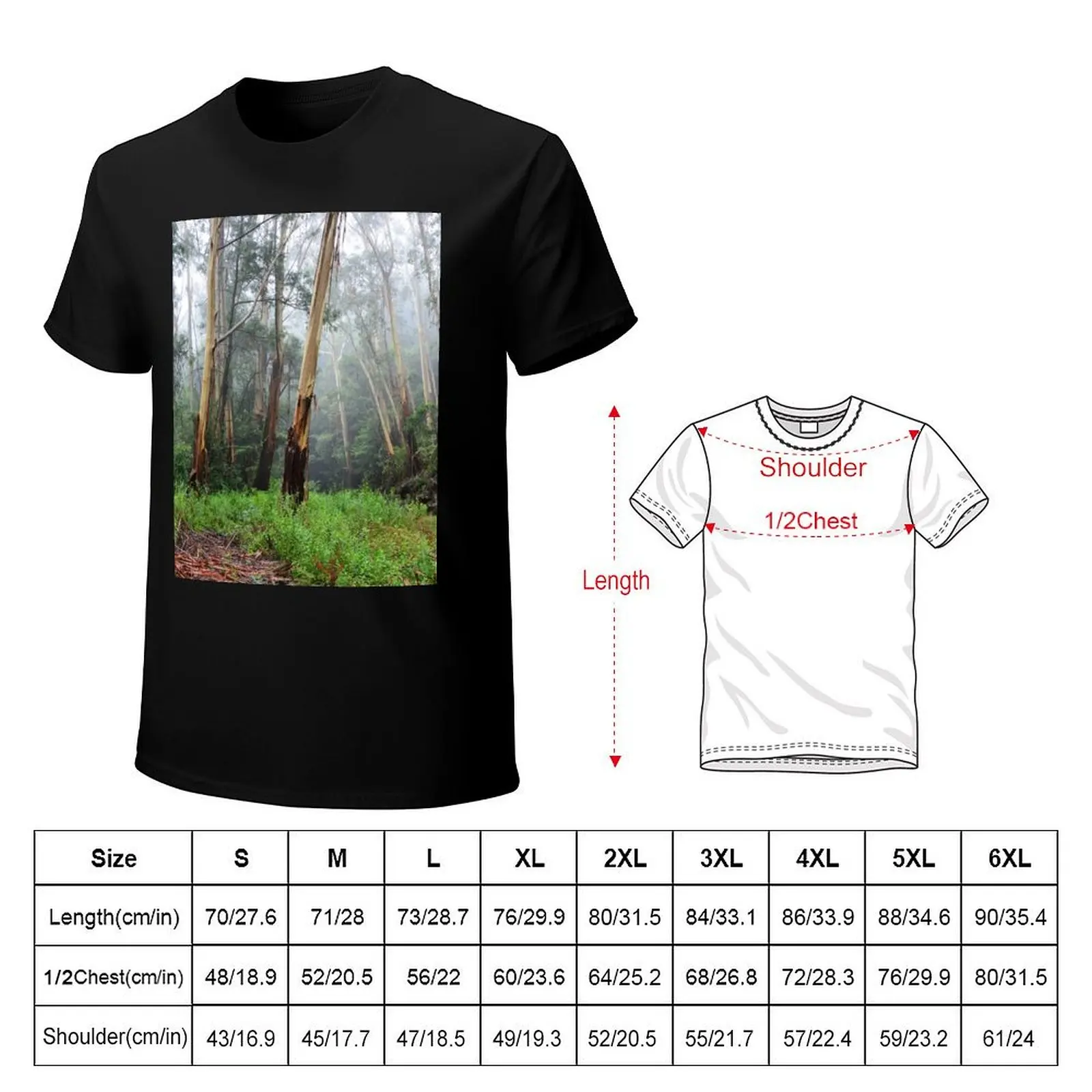 Stringy Bark in the Mist - Mt Wilson NSW Australia T-Shirt Summer Sports Quick Dry T-Shirt