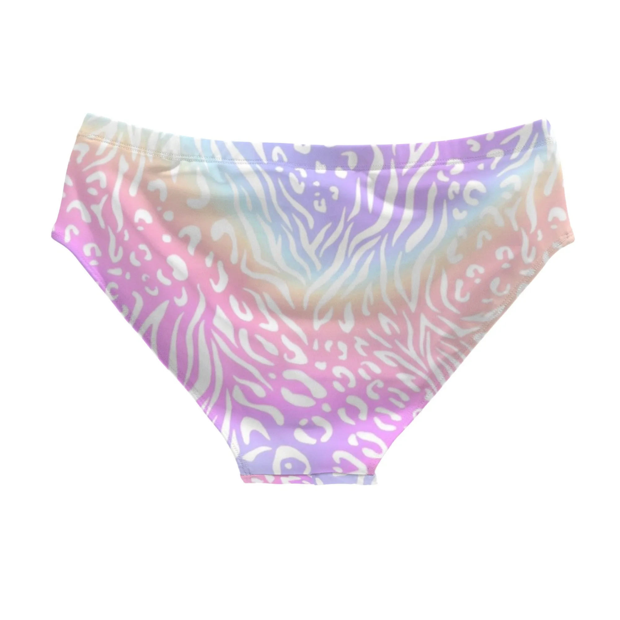 Macaron Zebra Print Swim Trunks Lightweight Comfortable Sexy Men's Triangle Trunks Pool Party Beach Vacations Sexy Mens Bikinis