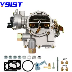 2-Barrel Marine Carburetor for Mercruiser 3.0L 4 CYL Engines with Long Link Jets and Gaskets Replace 3310-864940A01 8M0045397