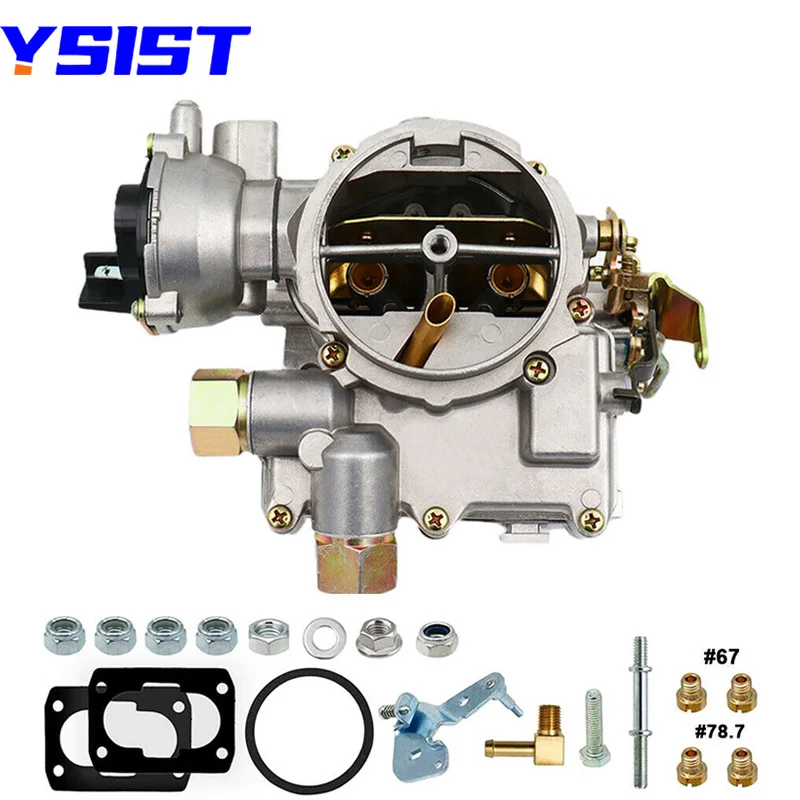 Marine Carburetor 2 Barrel Carb For Mercruiser Rochester 3.0 2.5L 4CYL Mercury Engine Electric choke Long Linkage 3310-864940A01