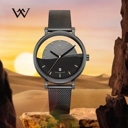 WM Watch Welly Merck Quartz Watch Man Stainless Steel Sapphire Limited Edition Collaboration Watches Natural Landscape Theme