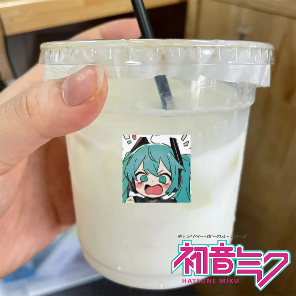 Hatsune Miku Anime Merch Emoji Aufkleber Virtueller Sänger Megurine Luka Journal Handyhülle Versiegelung Niedliche dekorative Aufkleber