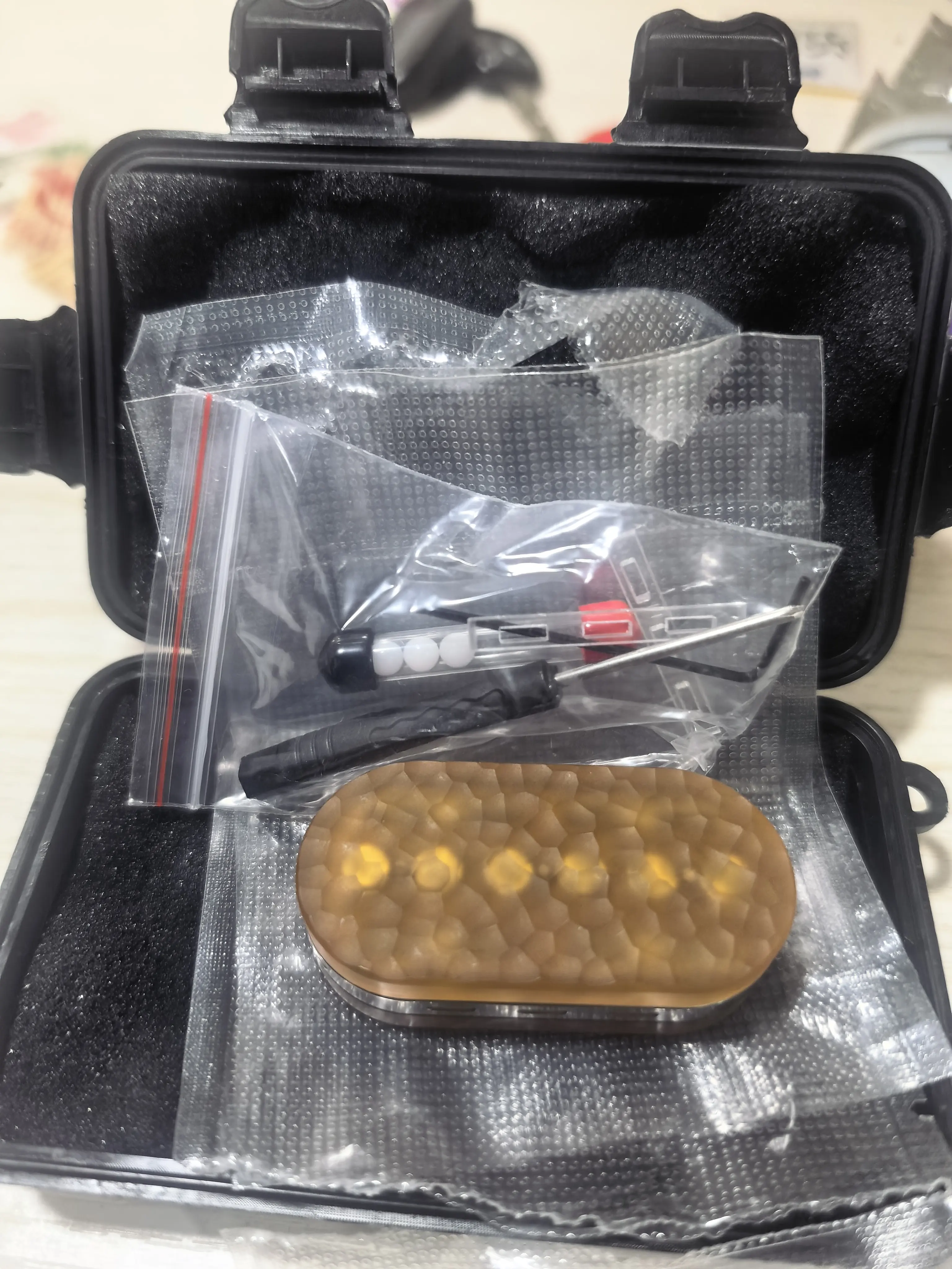 Used shell S2 tuning fork, amber PEI case