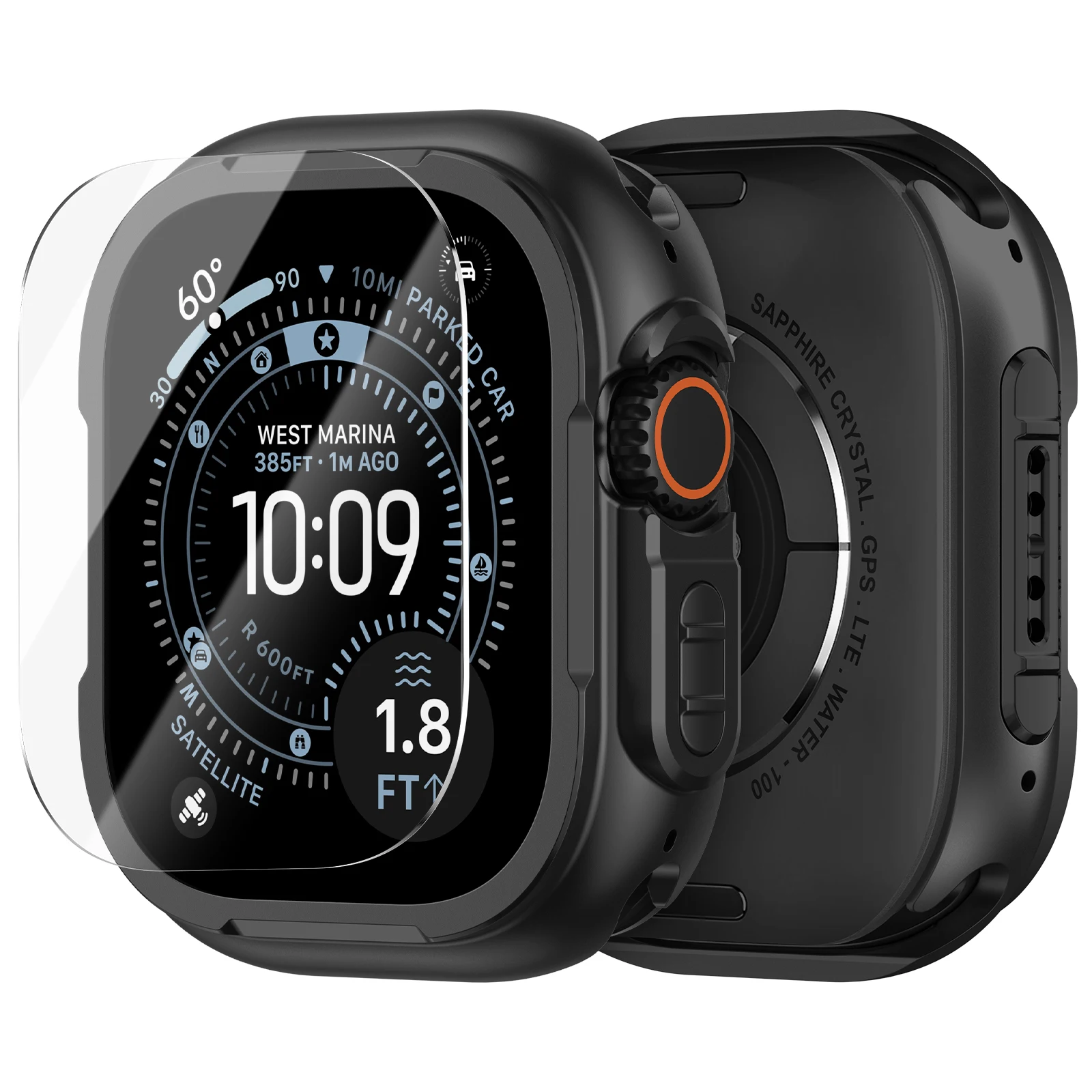 Luxuriöses Edelstahlgehäuse für Apple Watch Ultra 3 2 1 49 mm, Metallabdeckung für iWatch Serie 11 10 46 mm, 9 8 7 6 5 SE 4 45 mm 44 mm