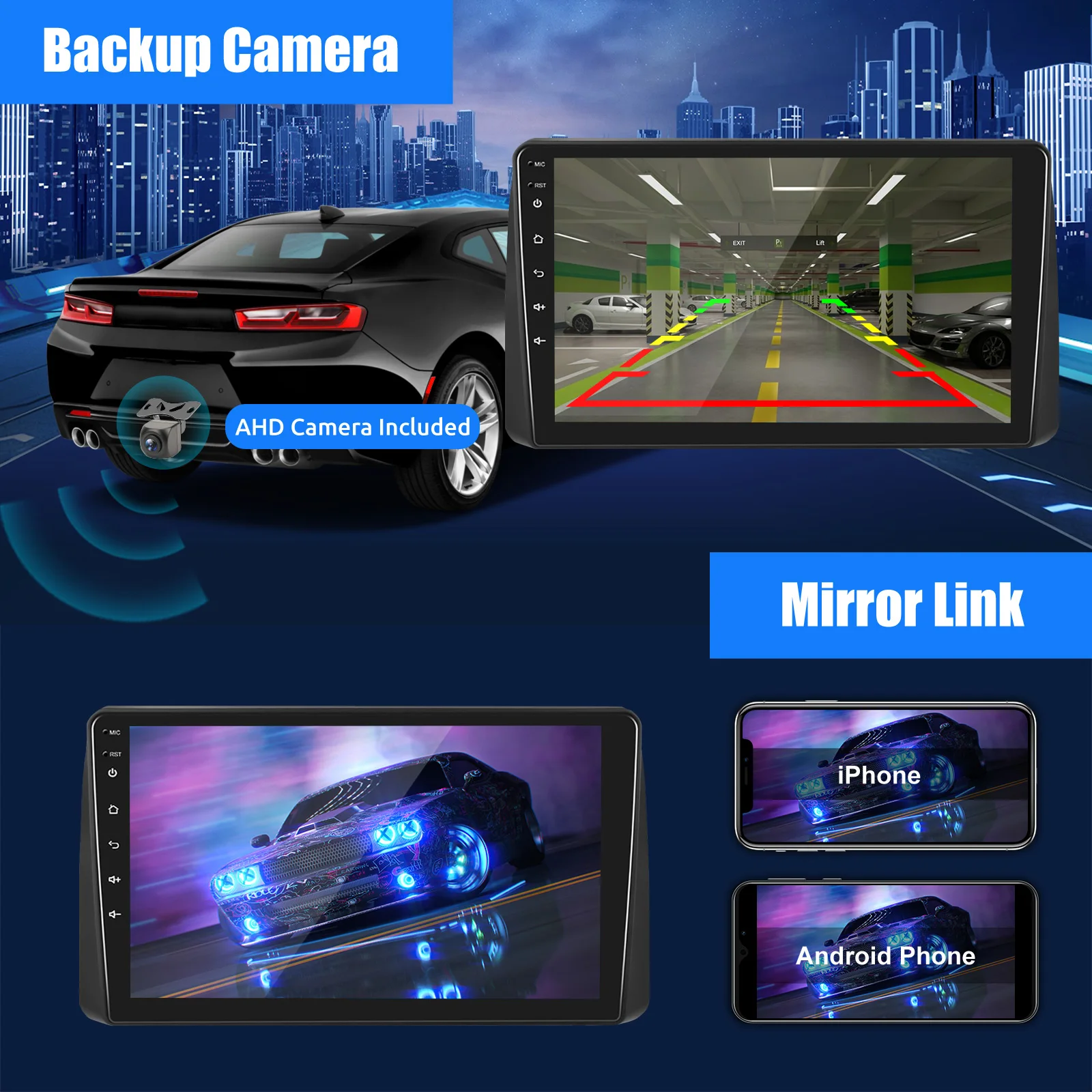 ESSGOO 2 DIN 9 นิ้ว สำหรับรถ Dodge Grand Caravan ปี 2011-2020 รองรับ Carplay และ Android Auto เครื่องเสียงติดรถยนต์พร้อมระบบนำทาง GPS วิทยุ มัลติมีเดีย เครื่องเล่นวิดีโอ WiFi และ FM